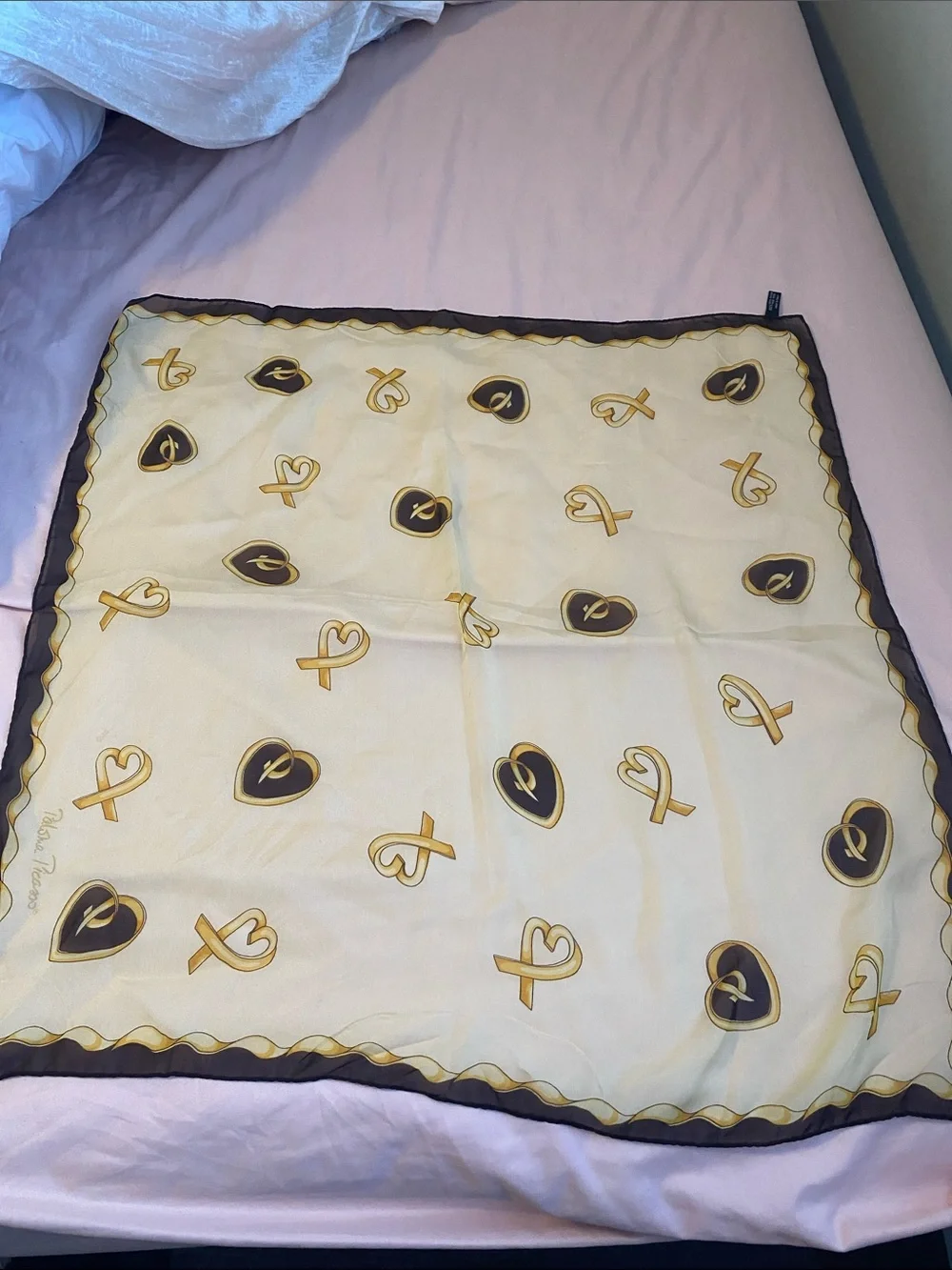 Vintage Paloma Picasso 100% silk scarf - Picture 1 of 3